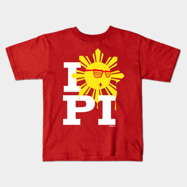 I Love the Philippines Kids T-Shirt by airealapparel
